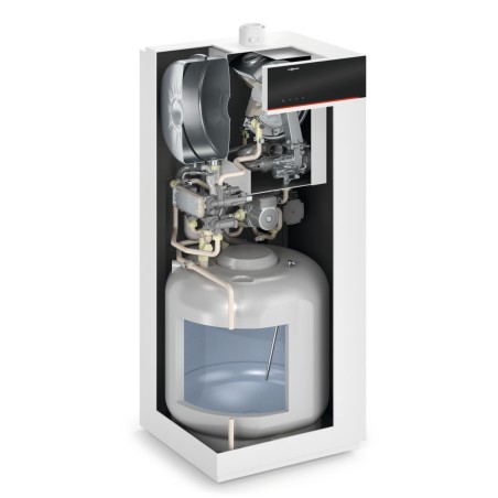 Viessmann Vitodens 222-F 1.9 - 25 kW Pakabinamas dujinis kondensacinis katilas B2TF su 100L įkrovos talpa (Z019416)
