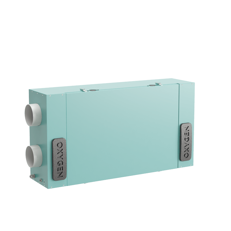 Oxygen X-Air C200E Plokštelinis palubinis rekuperatorius su entalpija ir 800 W el. šildytuvu